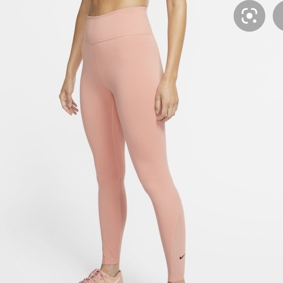 Nike Pants - Nike one 7/8 tight 2 leggings pink quartz medium